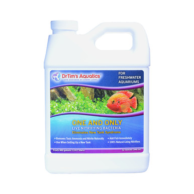 Boccetta di batteri nitrificanti Dr Tim's Aquatics One and Only per acqua dolce per la maturazione dell'acquario