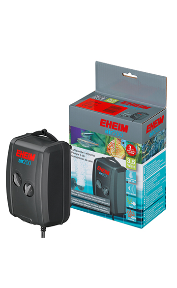 Pompa d'aria per acquario Eheim Air Pump 200 a doppia uscita per vasche fino a 300 litri