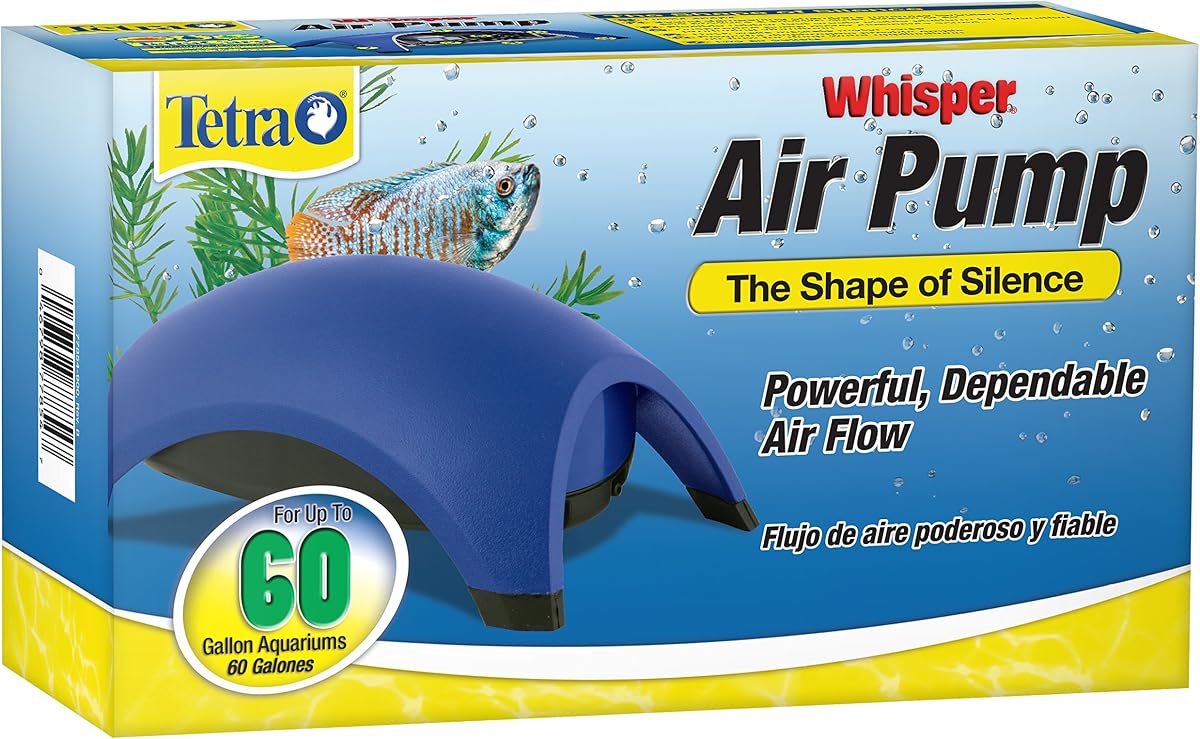 Pompa d'aria per acquario Tetra Whisper 60 a doppia uscita per vasche da 150 a 230 L