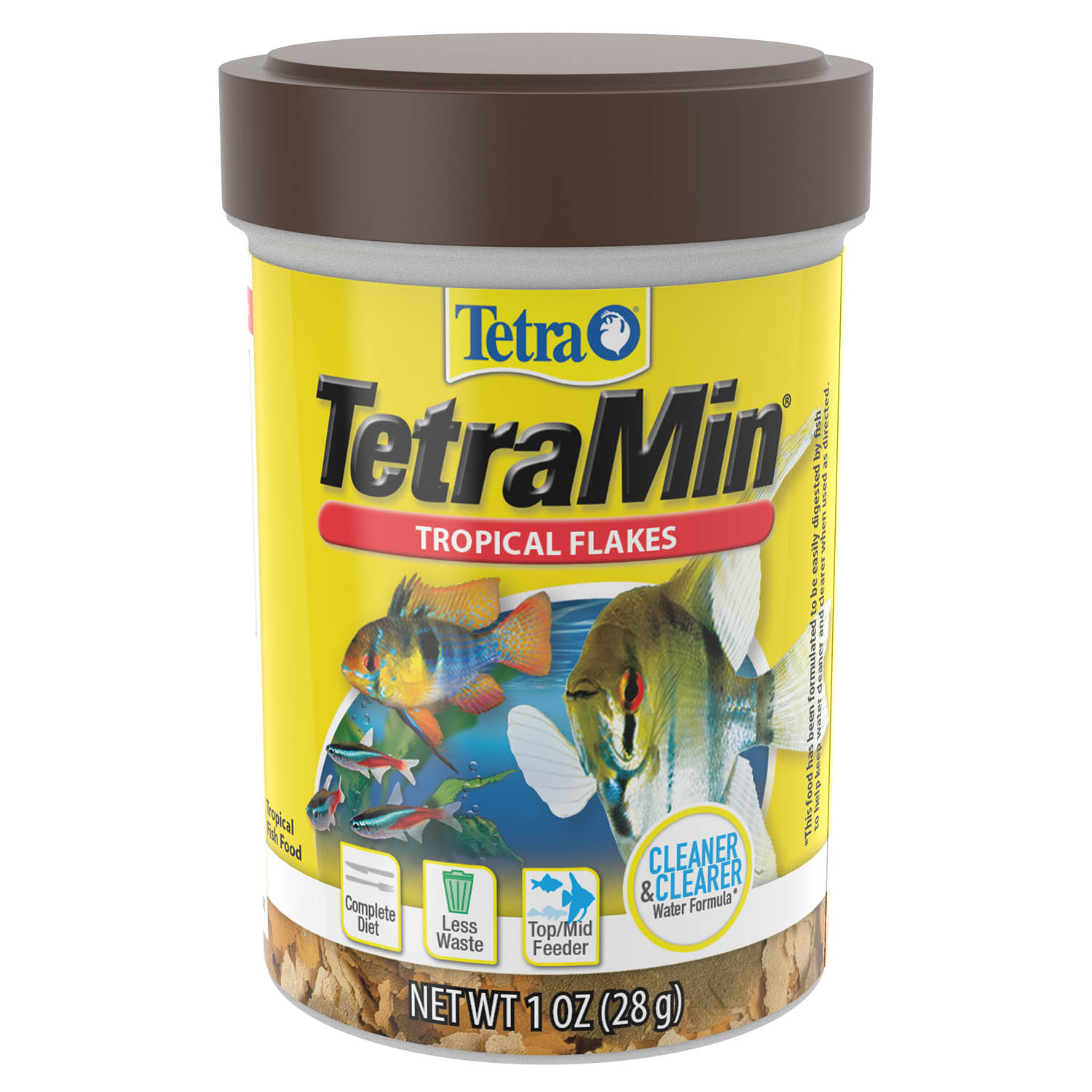 Barattolo di mangime base in scaglie per pesci Tetra TetraMin Tropical Flakes